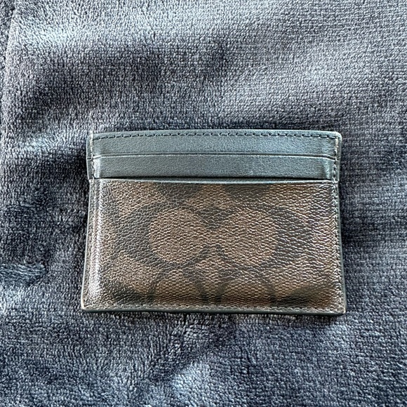 Coach Card Case in Signature Canvas - Picture 3 of 6